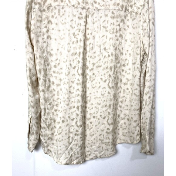 Rails Womens Button Down Shirt Size M Hunter Ivory Ikat Tan Long Sleeve Soft - Picture 13 of 13